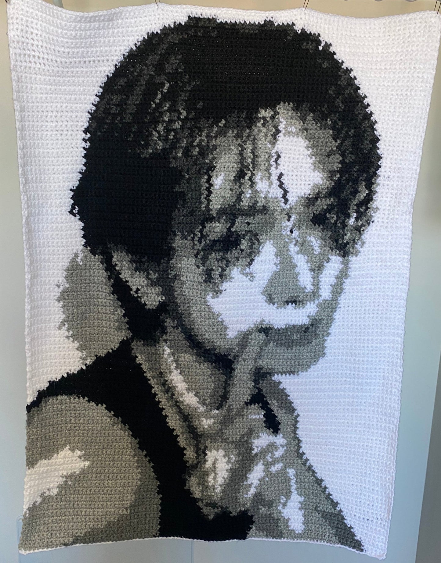 Ateez Yeosang Tapestry *grid pattern only*